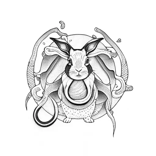 Rabbit Snake And Goat Jumping