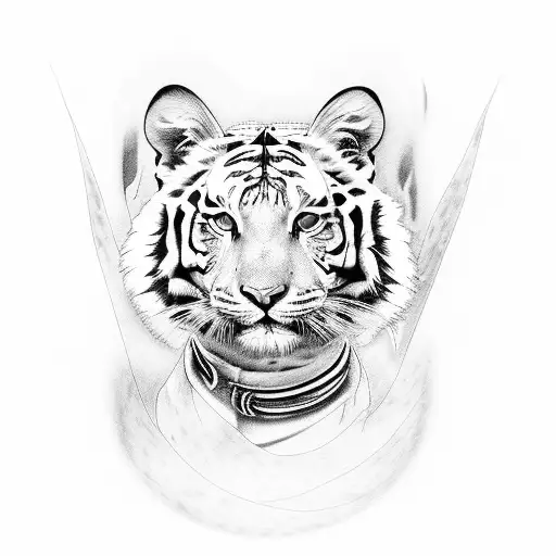 Marilyn Monroe Mixed With Bengal Tiger