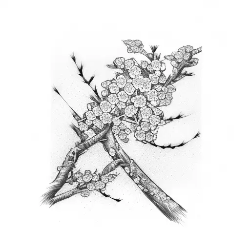 Cherry Blossom With Katana