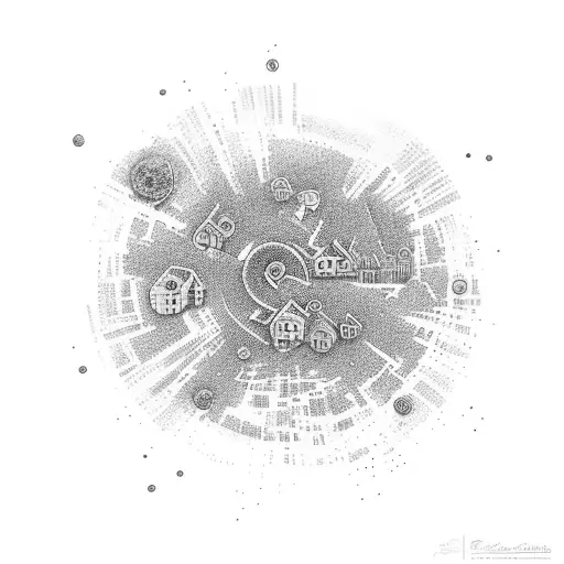 An Abstract Representation Of The Finnish Landscape With Bacteriophages As The Focal Point
