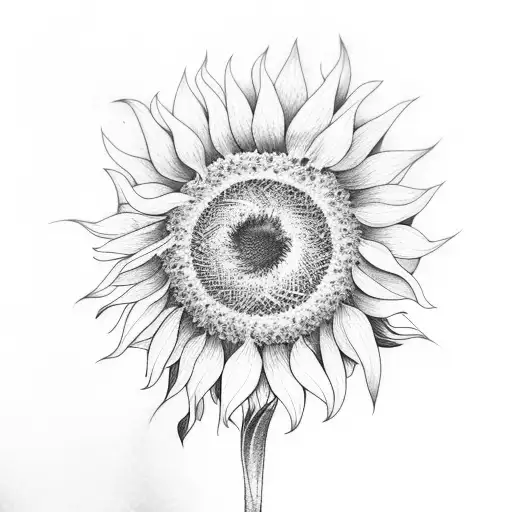 Sunflower With A Quote About Life