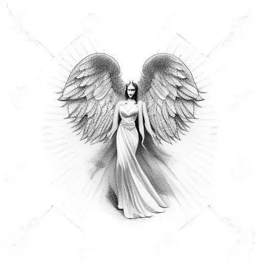 Chica Angel Besando A Chico Demonio