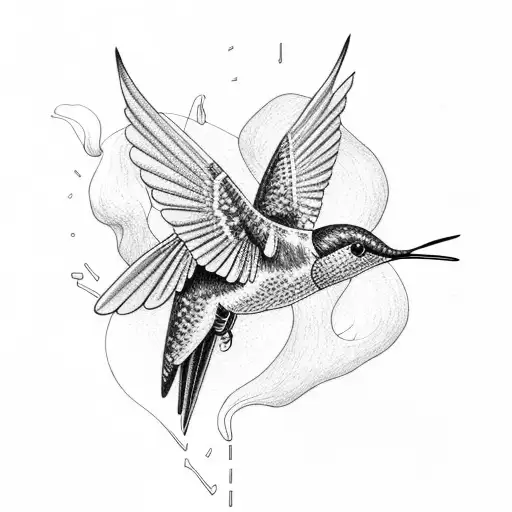 Hummingbird Flaming