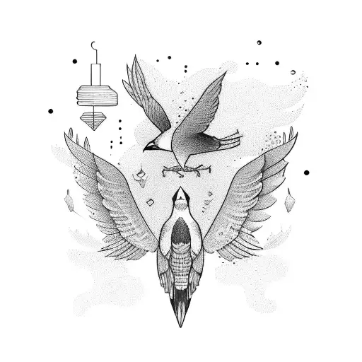 An Open Book With Pages Turning Into Birds Flying Away