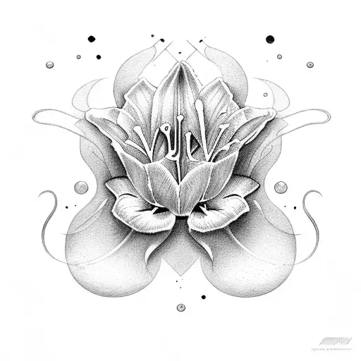 The Text 1976 With A Lily