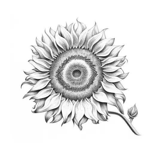 Sunflower With Kid Name In It