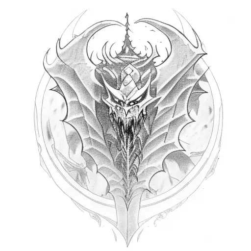 A Dungeon And Dragon Themed Tattoo Featuring A Gothic Castle And Magic The Gathering Cards