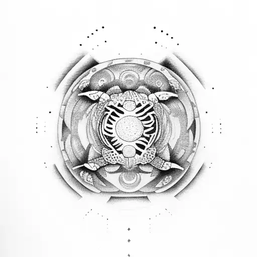 Turtle With Yin Yang She'll