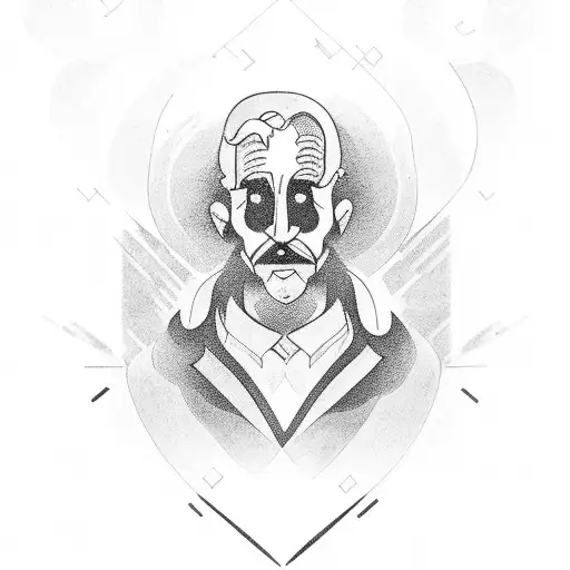 A Father Holding A Lot Of Hearts And Gives One To His Son