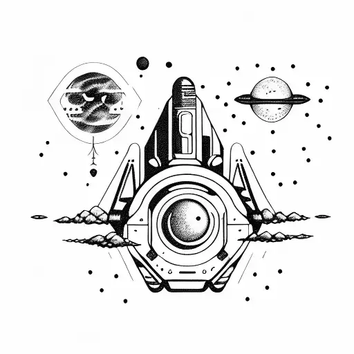 Alien Space Ship In The Sky