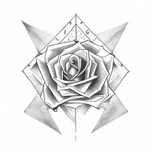 Anarchy Logo With Rose