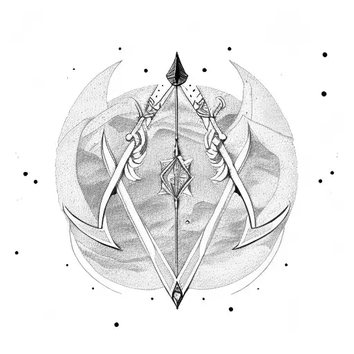 Sagittarius Bow And Arrow 0712