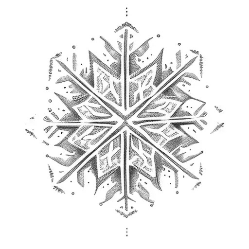Snowflake With Coconut Trees