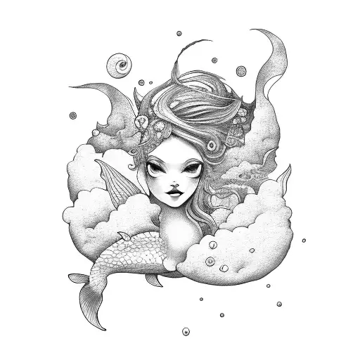 Mermaid On A Cloud