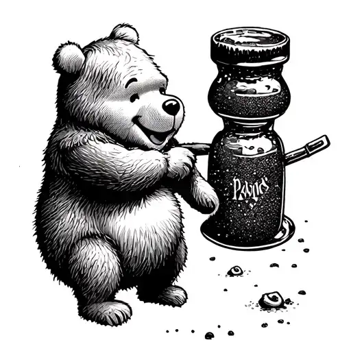 Winnie The Pooh With Honey