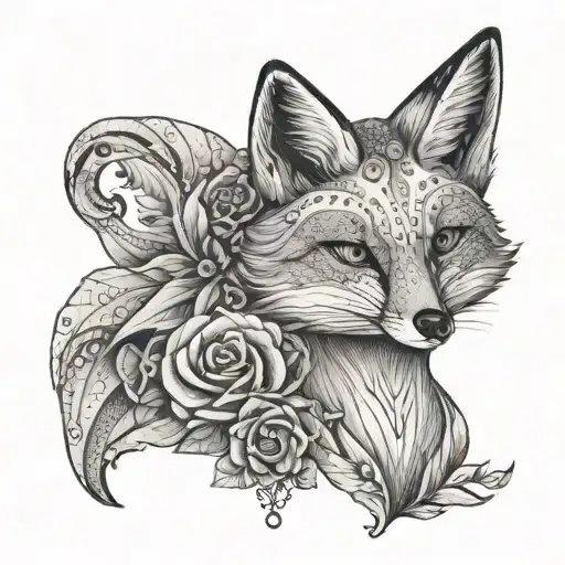 A Fox In A Wedding Dress Holding