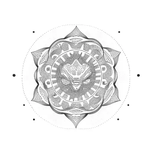 Round Filipino Flag With Design