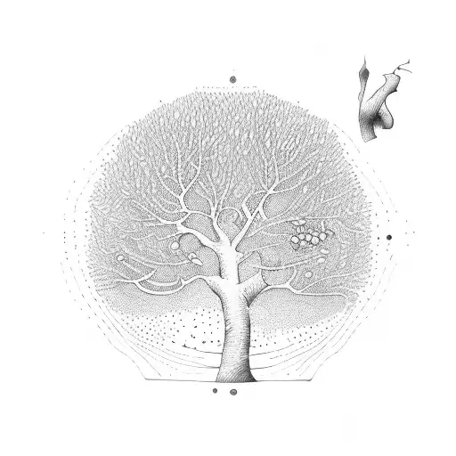 Orange Tree Branch With Oranges