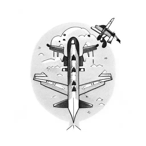 Airplane Whith Guitar