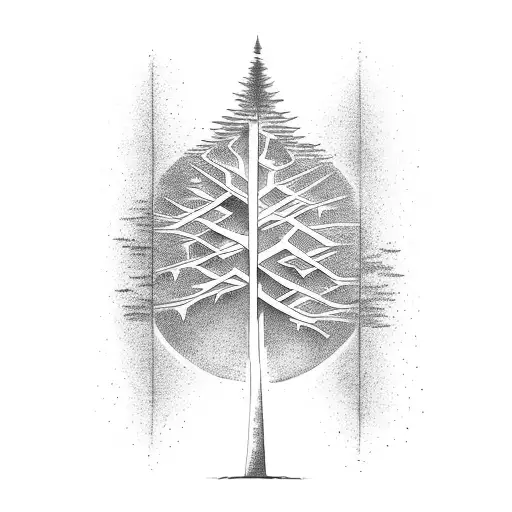 Full Back Tattoo Of A Tree With A Big Text Which Says Remember The End