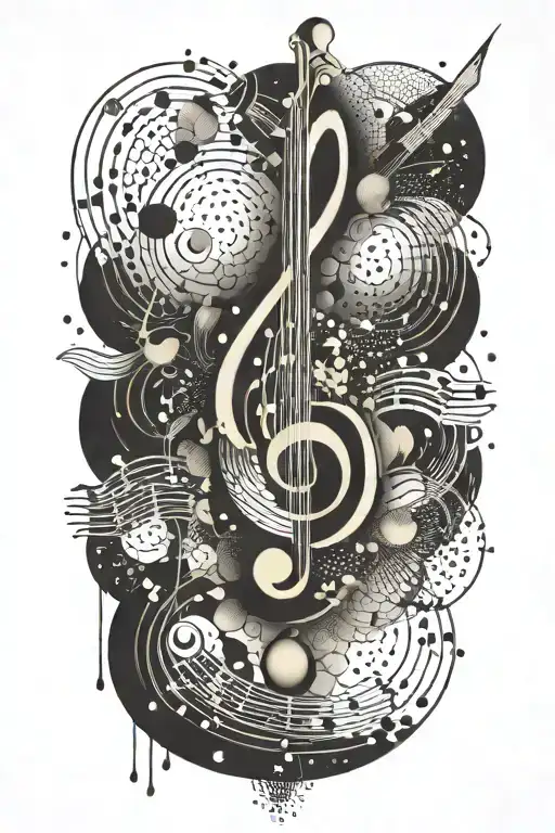 An Abstract Representation Of Spiritual Enlightenment Through Music