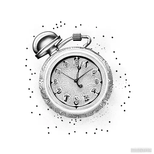 Men Running For The Clock