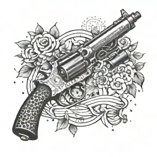 A Tattoo Design Combining Elements Of Web Development And Machine Gun Kelly Lyrics