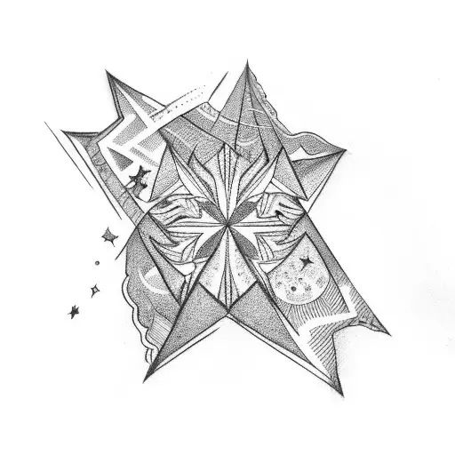 Star With 8 Triangles