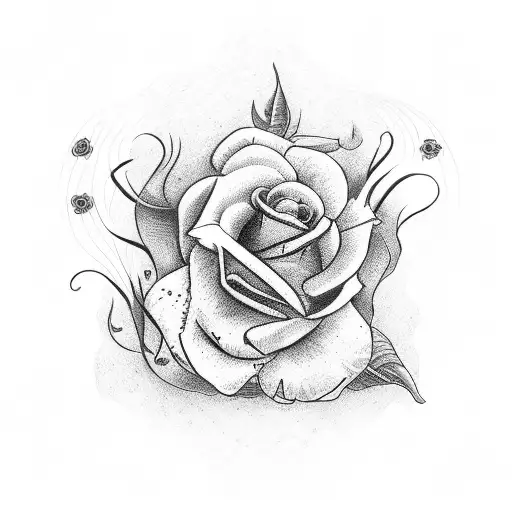 Medicine Symbol With Roses