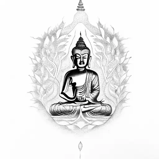 Buddha Under The Tree Of Life