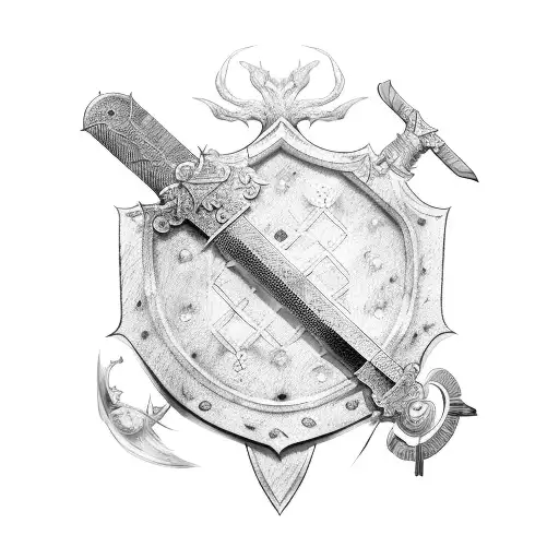 Roman Shield And Sword