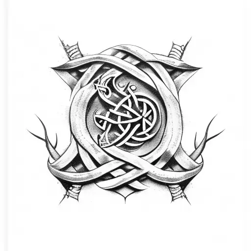 Viking Symbol With Tree