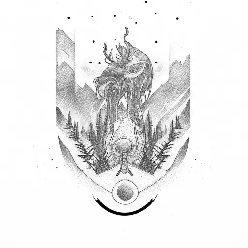 Motorcylce Sunset Forest