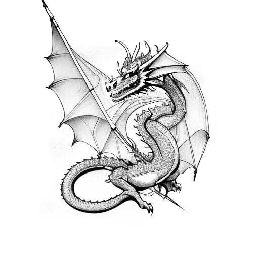 A Dragon Riding A Person