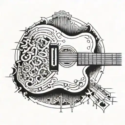 Create A Movie Ticket Stub With A Guitar Fretboard Border