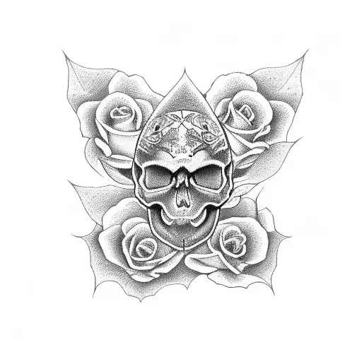 Skull And Roses