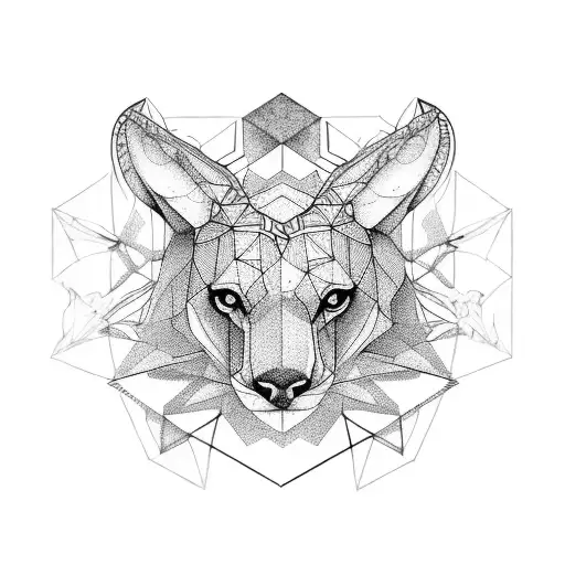 Geometric Animal With Nature