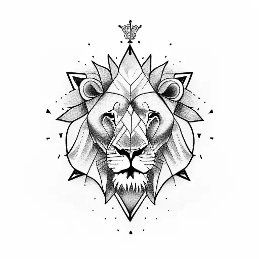 Lion With Latin Clock