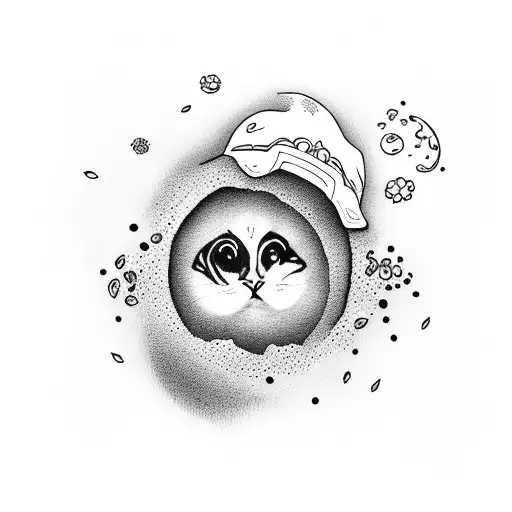 Fried Egg With Cat Paw