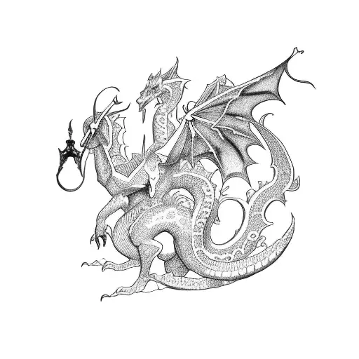 Zelda Dragon With Flowers