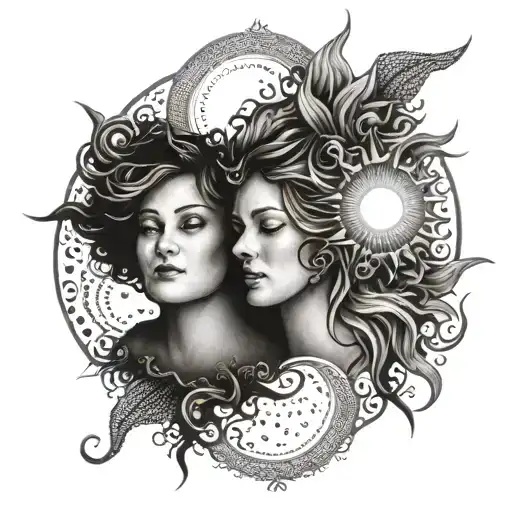 Sun And Daughter Surrounded