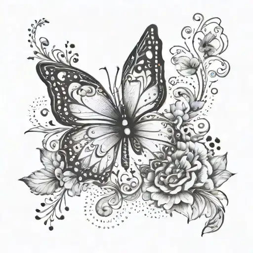 7Th April Daughter Birth Tattoo Design