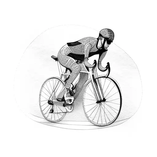 A Cyclist Conquering A Winding Road Through The Basque Country