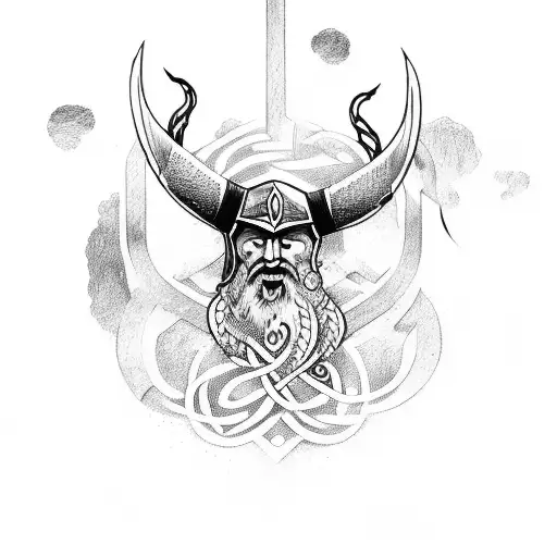 Viking Runes With Nature Sleeve