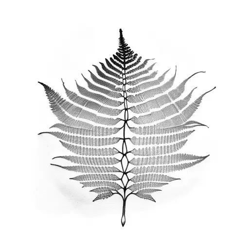 Fern Leaf Silhouette