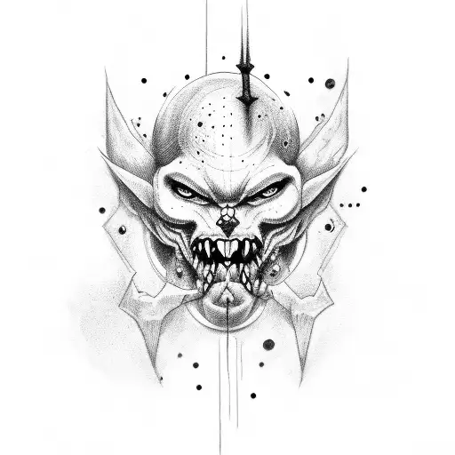 The Word Human With A Dot Symbol From Super Natural For Demon Possesion