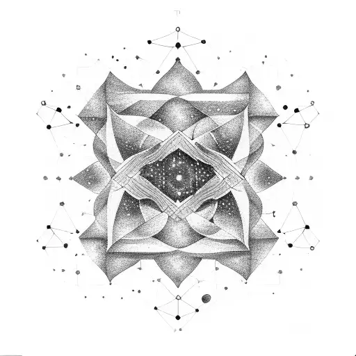 A Constellation Of Music Notes Forming A Cosmic Symphony