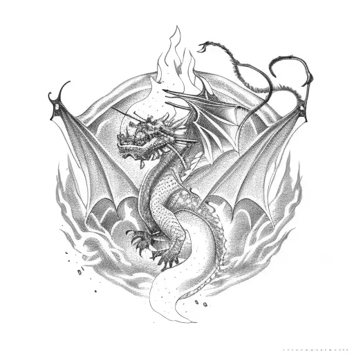 Dragon Throwing Fire