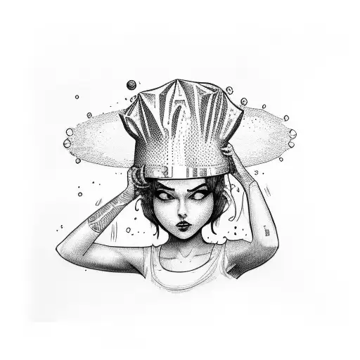 Brave Little Toaster Wearing A Shower Cap