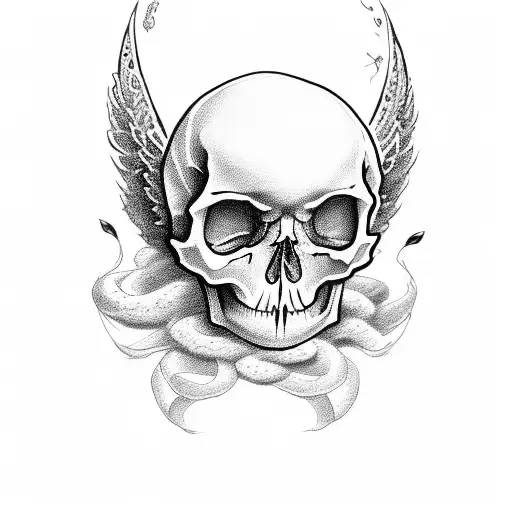 Cherub With Skull And Scythe